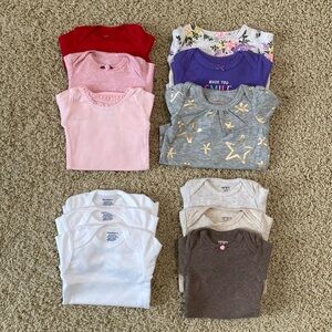 Carter’s | Long Sleeve Onesies (12)